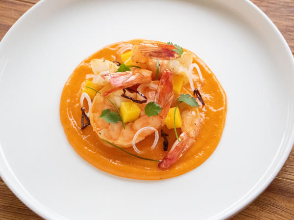 SHRIMP IN MANGO AND CHILE SAUCE