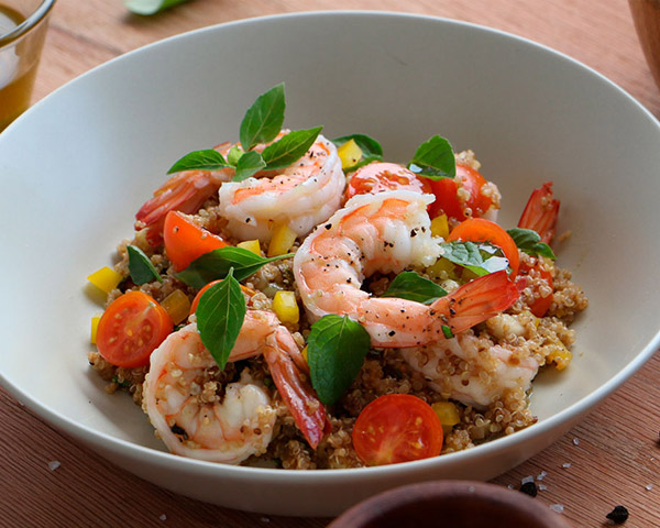 SHRIMP AND QUINOA SALAD