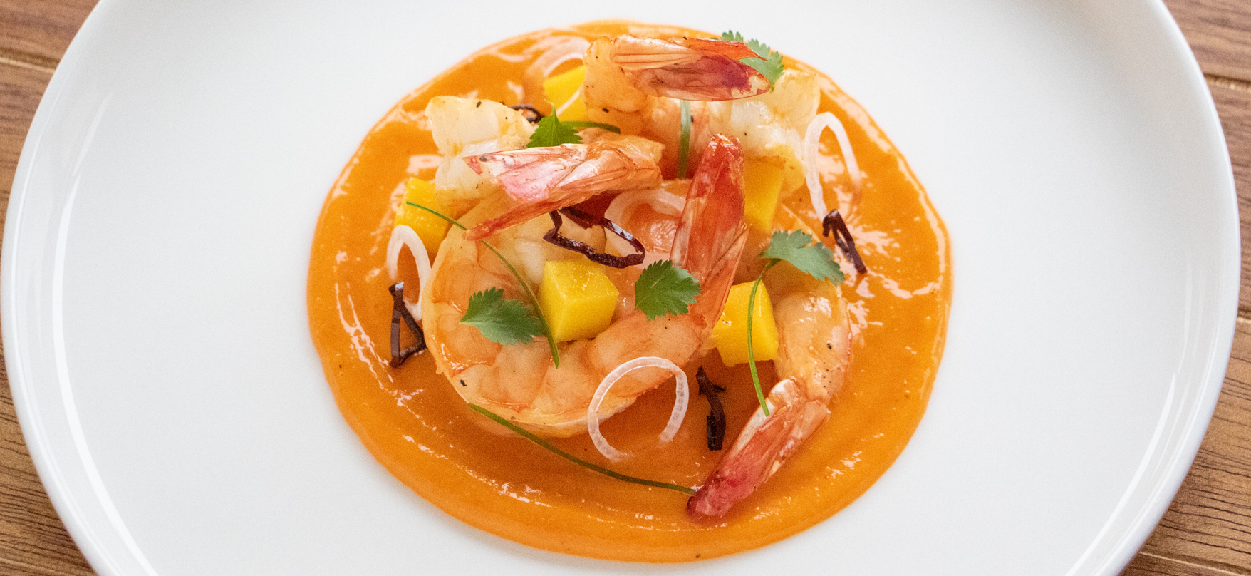 SHRIMP IN MANGO AND CHILE SAUCE